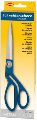 Ножницы портновские "Metallic Line", длина 23,5см, нержавеющая сталь, синий, Kleiber, 923-13