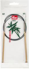 Спицы круговые "Bamboo" с гибкой фиолетовой леской 4мм/80см, Prym, 221506