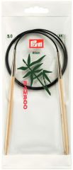 Спицы круговые "Bamboo" с гибкой фиолетовой леской 5мм/80см, Prym, 221508