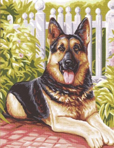 Канва-страмин Royal Paris с рисунком "Belle" 47,5*37см, MEZ Венгрия, 9880142-00446
