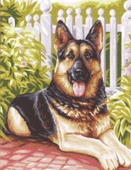 Канва-страмин Royal Paris с рисунком "Belle" 47,5*37см, MEZ Венгрия, 9880142-00446